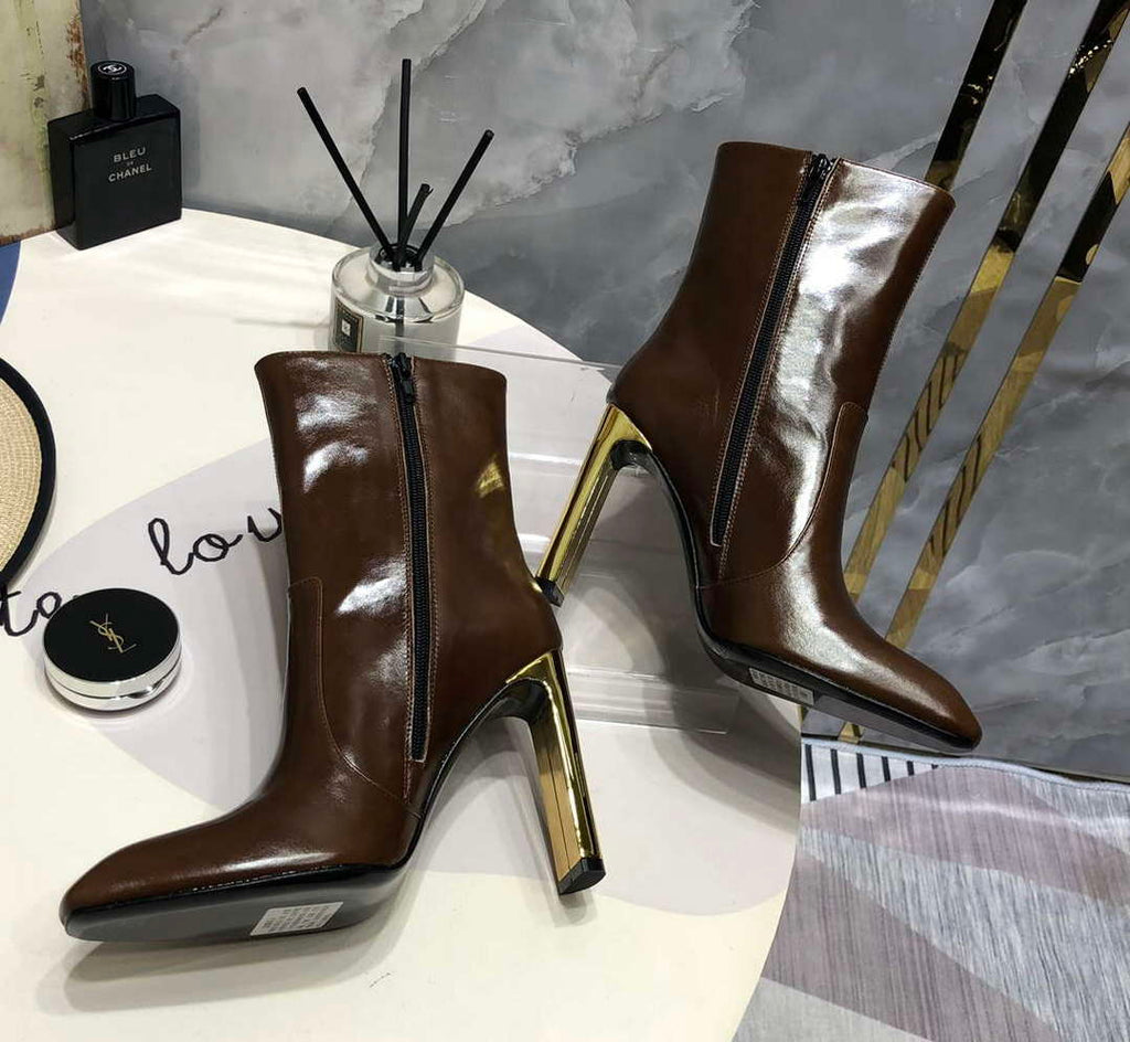 YSL Women's Boots Designer Saint Laurent High Shoes Y67211