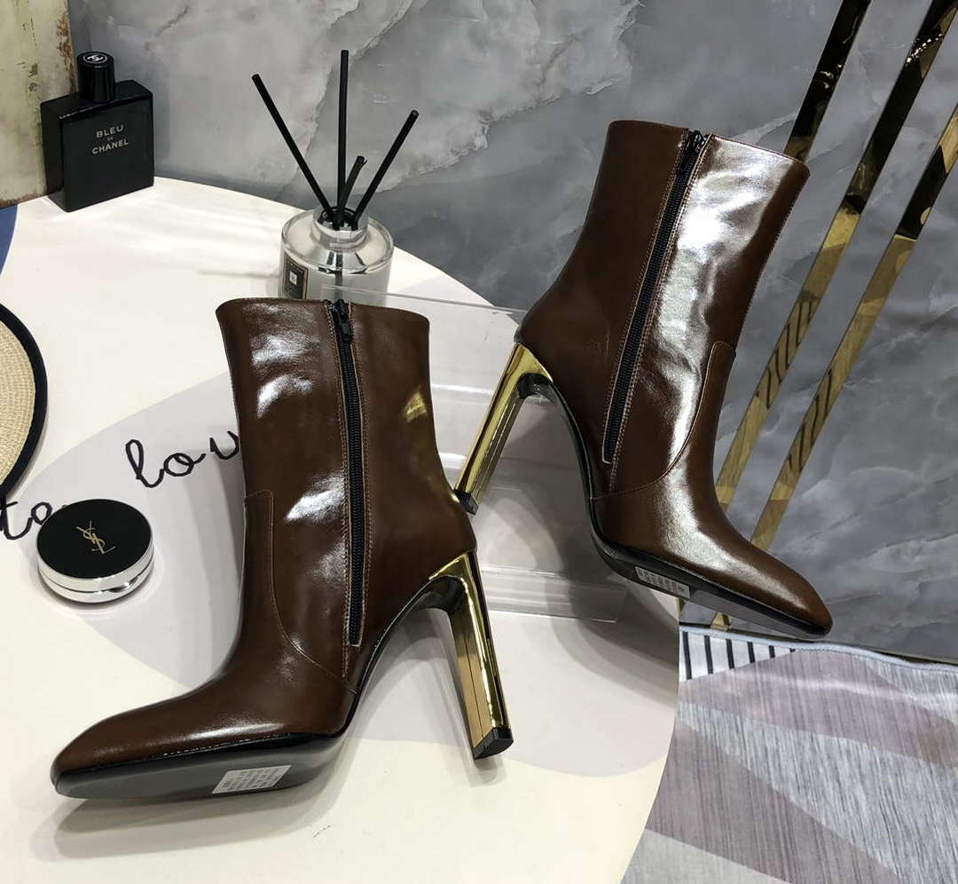YSL Women's Boots Designer Saint Laurent High Shoes Y67211