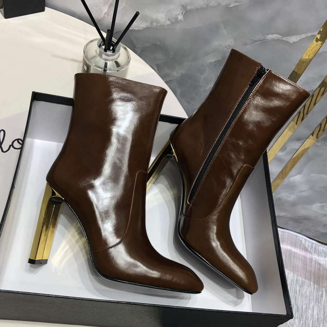 YSL Women's Boots Designer Saint Laurent High Shoes Y67211