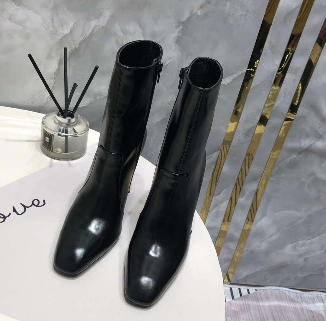 YSL Women's Boots Designer Saint Laurent High Shoes Y67212