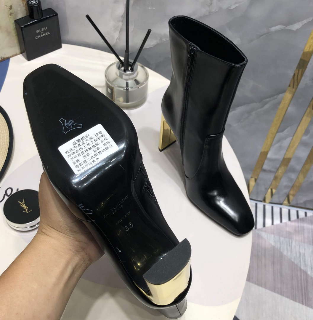 YSL Women's Boots Designer Saint Laurent High Shoes Y67212
