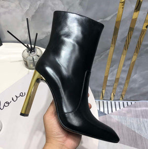 YSL Women's Boots Designer Saint Laurent High Shoes Y67212 - US 4=Euro 35 - View 4