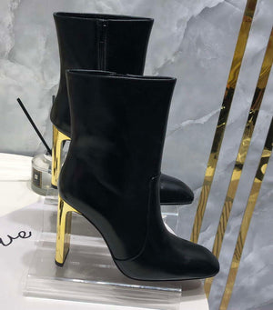 YSL Women's Boots Designer Saint Laurent High Shoes Y67212 - US 4=Euro 35 - View 6
