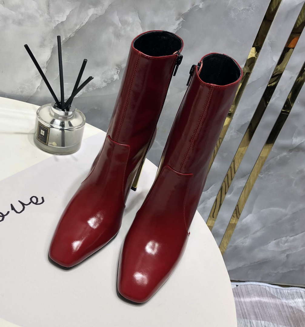 YSL Women's Boots Designer Saint Laurent High Shoes Y67213