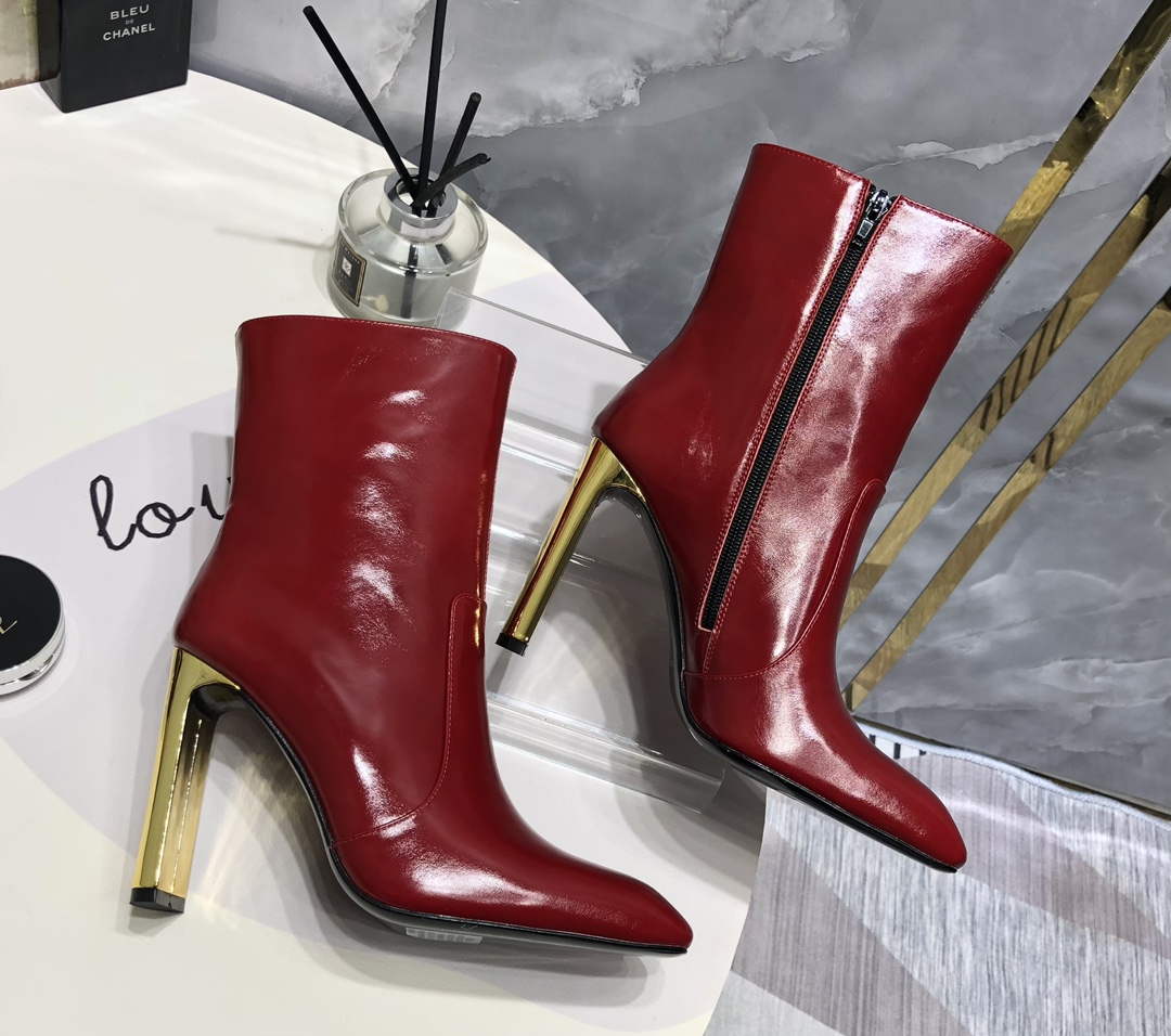 YSL Women's Boots Designer Saint Laurent High Shoes Y67213
