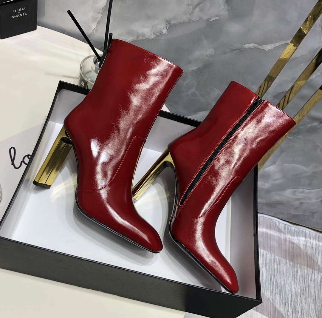 YSL Women's Boots Designer Saint Laurent High Shoes Y67213