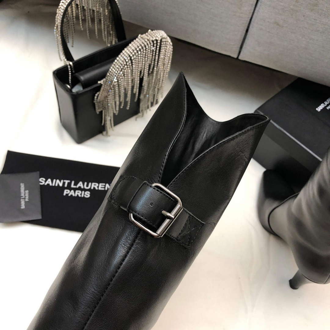 YSL Women's Boots Designer Saint Laurent High Shoes Y67214