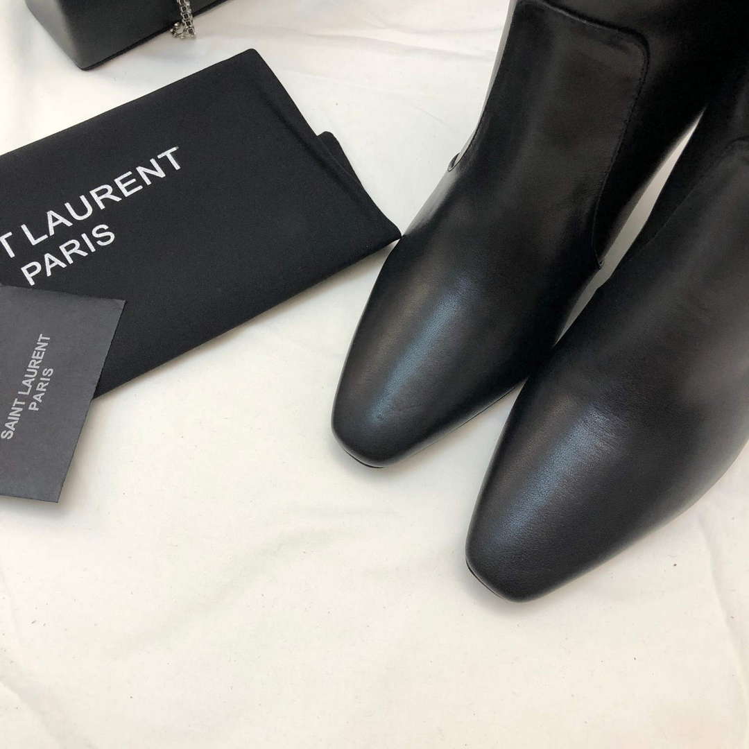 YSL Women's Boots Designer Saint Laurent High Shoes Y67214