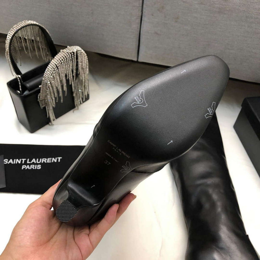 YSL Women's Boots Designer Saint Laurent High Shoes Y67214