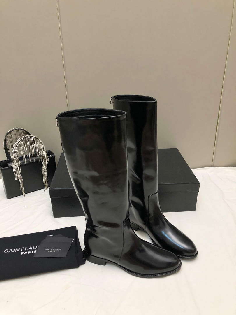 YSL Women's Boots Designer Saint Laurent High Shoes Y67216