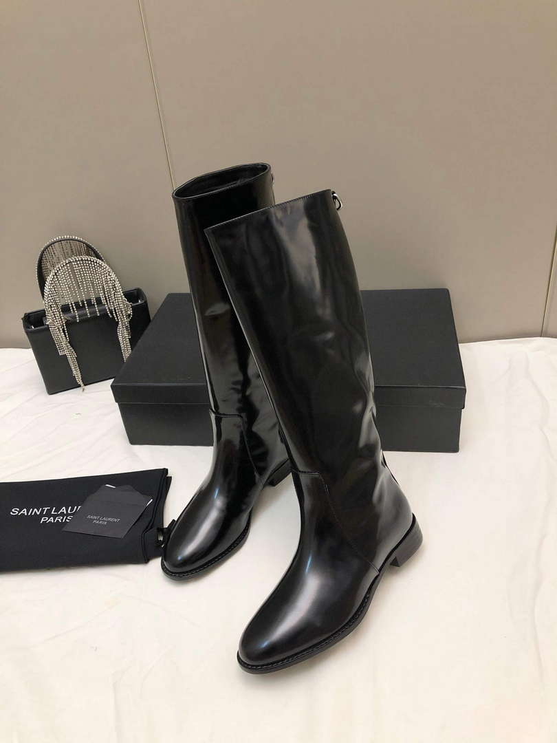 YSL Women's Boots Designer Saint Laurent High Shoes Y67216