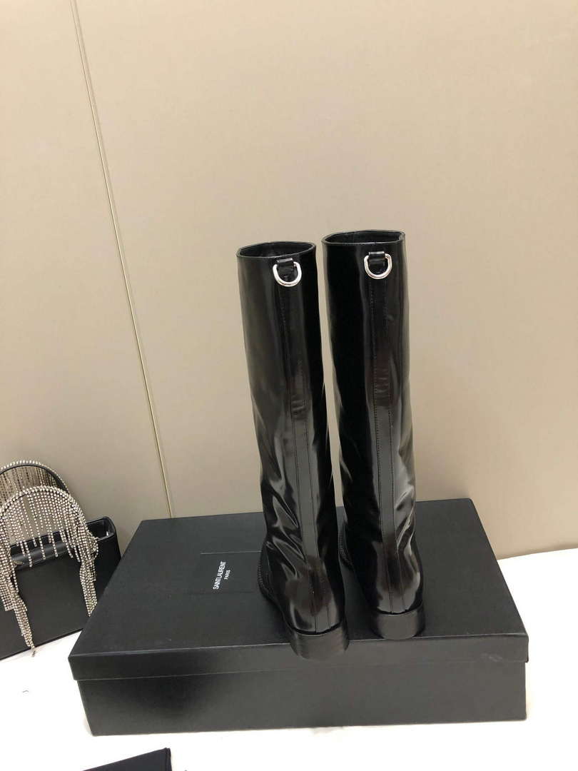 YSL Women's Boots Designer Saint Laurent High Shoes Y67216