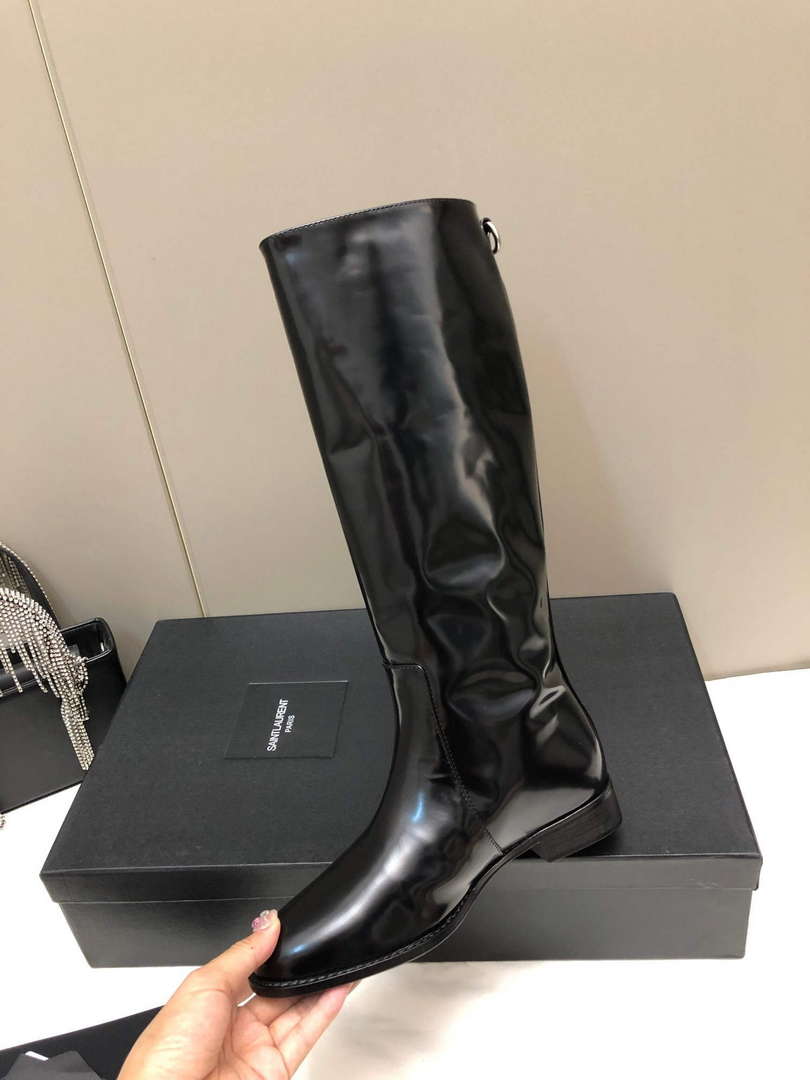 YSL Women's Boots Designer Saint Laurent High Shoes Y67216