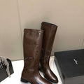 YSL Women's Boots Designer Saint Laurent High Shoes Y67217 - US 4=Euro 35 - View 1
