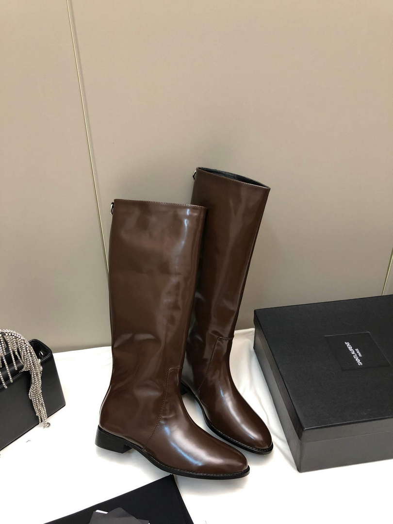 YSL Women's Boots Designer Saint Laurent High Shoes Y67217