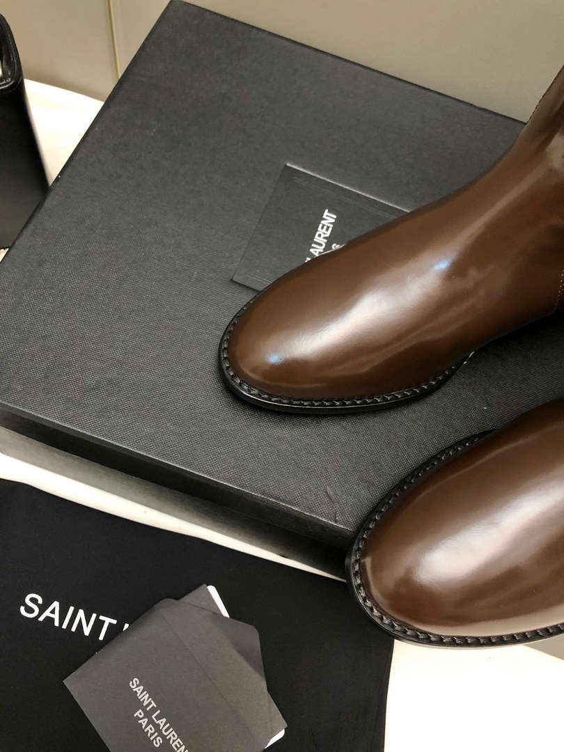 YSL Women's Boots Designer Saint Laurent High Shoes Y67217