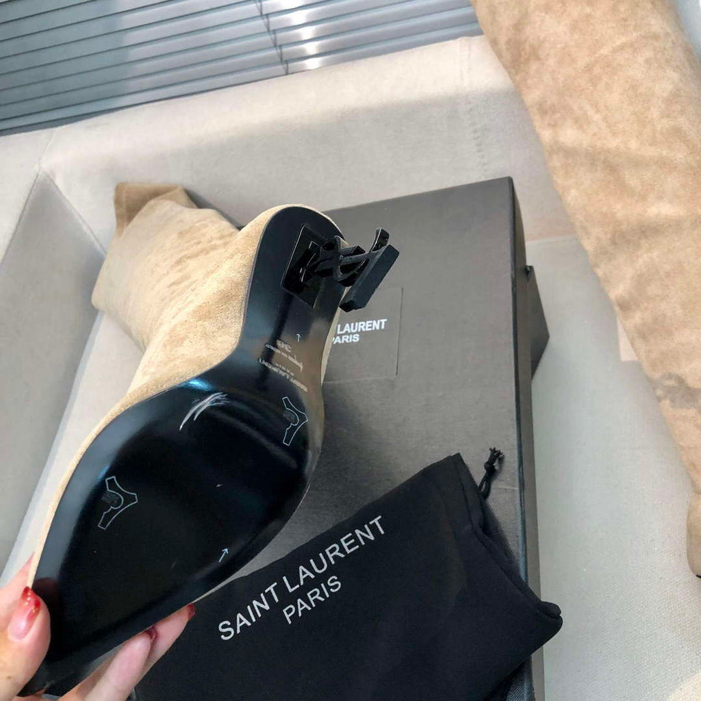 YSL Women's Boots Designer Saint Laurent High Shoes Y67218