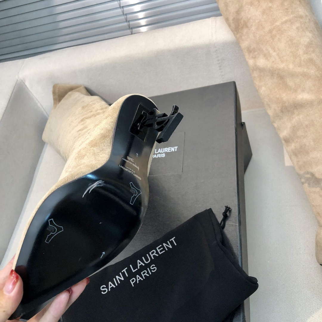 YSL Women's Boots Designer Saint Laurent High Shoes Y67218