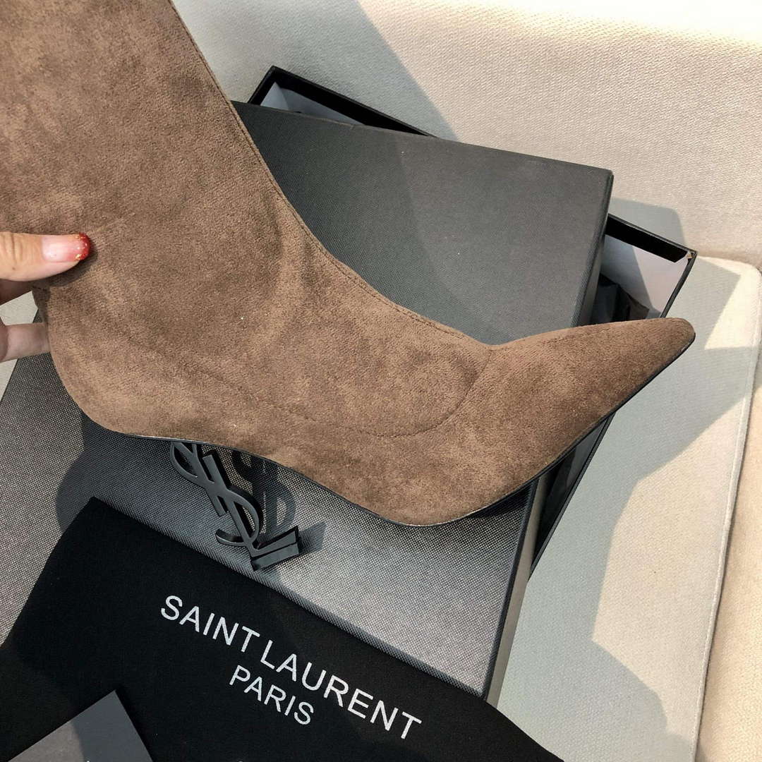 YSL Women's Boots Designer Saint Laurent High Shoes Y67219