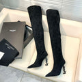 YSL Women's Boots Designer Saint Laurent High Shoes Y67220