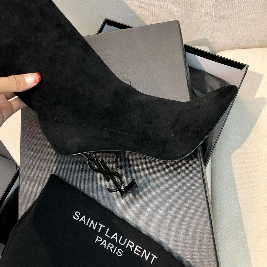 YSL Women's Boots Designer Saint Laurent High Shoes Y67220