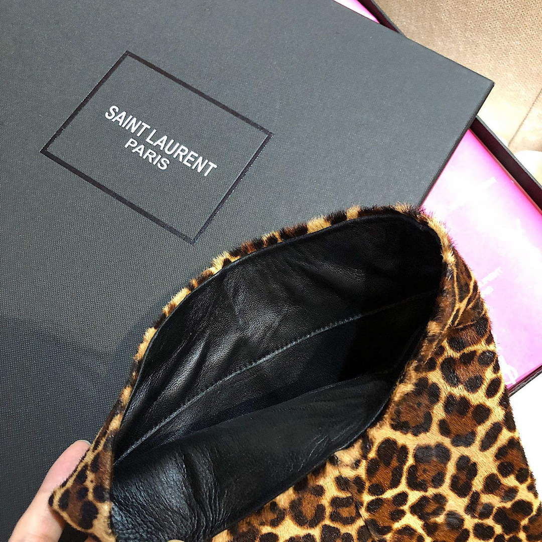 YSL Women's Boots Designer Saint Laurent High Shoes Y67221