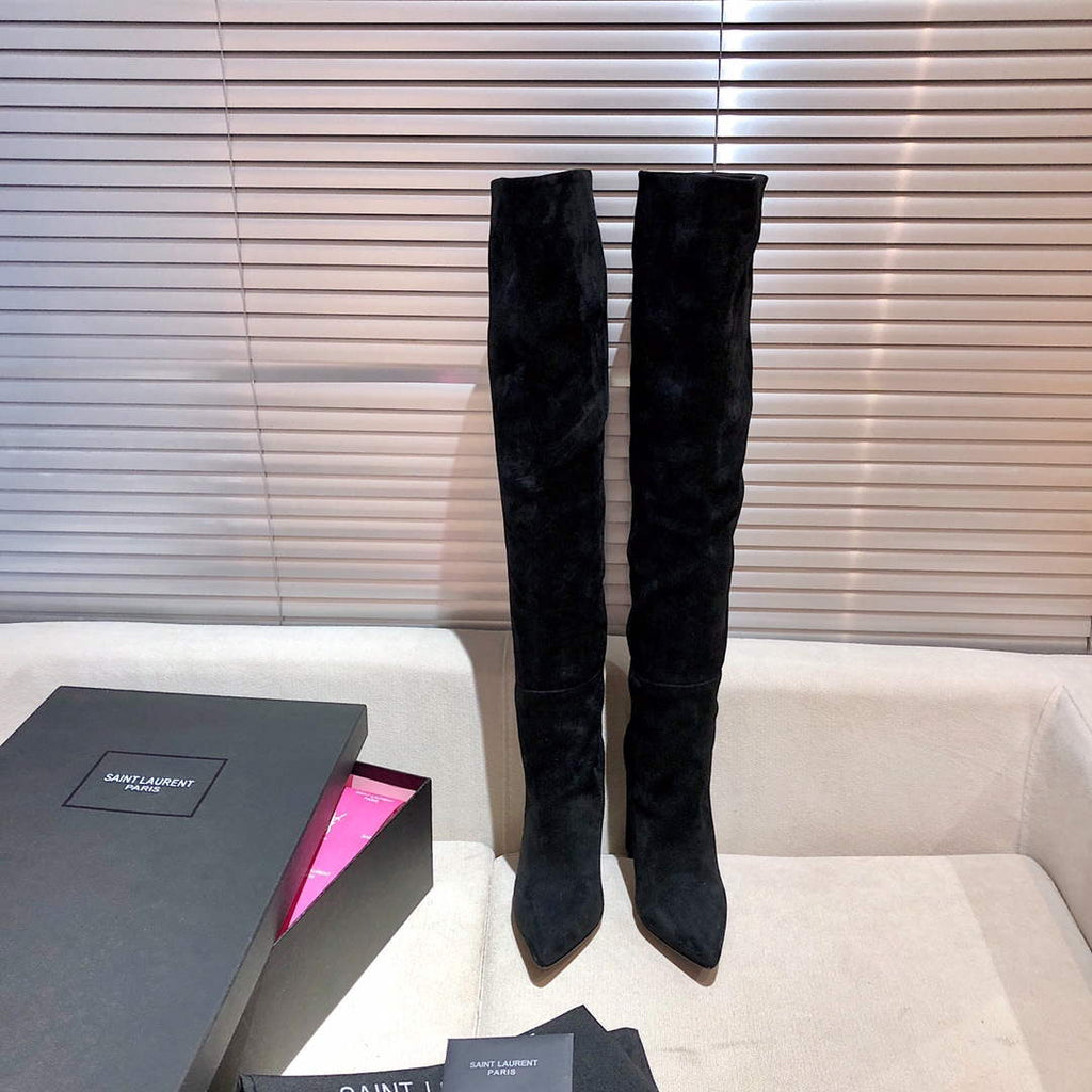 YSL Women's Boots Designer Saint Laurent High Shoes Y67223