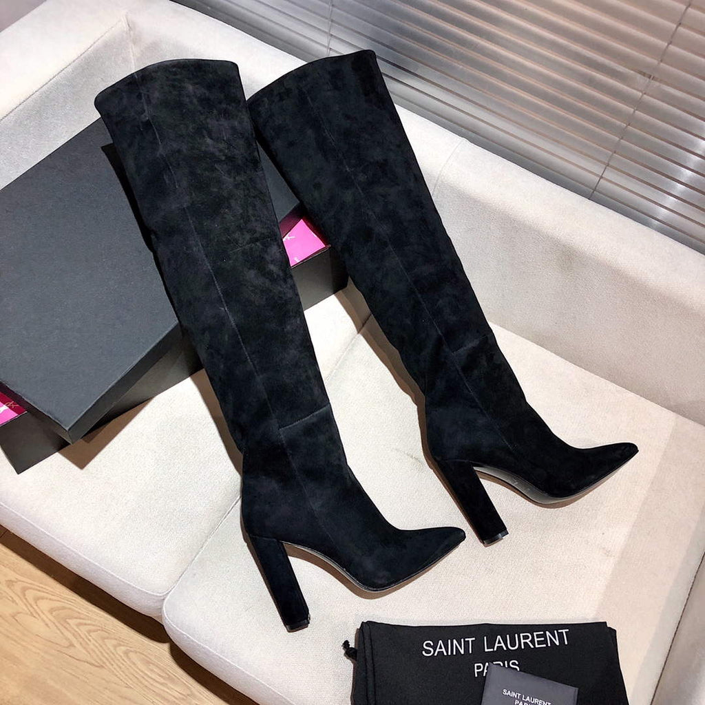 YSL Women's Boots Designer Saint Laurent High Shoes Y67223