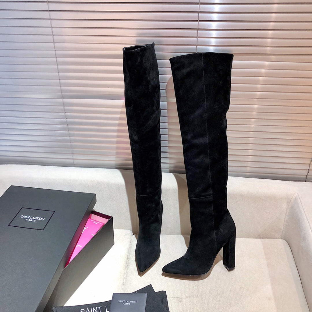 YSL Women's Boots Designer Saint Laurent High Shoes Y67223