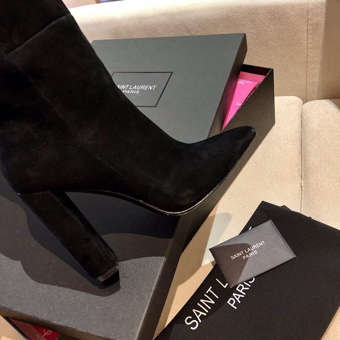 YSL Women's Boots Designer Saint Laurent High Shoes Y67223