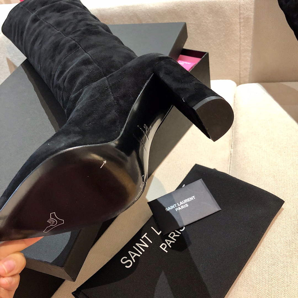 YSL Women's Boots Designer Saint Laurent High Shoes Y67223