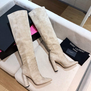 YSL Women's Boots Designer Saint Laurent High Shoes Y67224 - US 4=Euro 35 - View 3