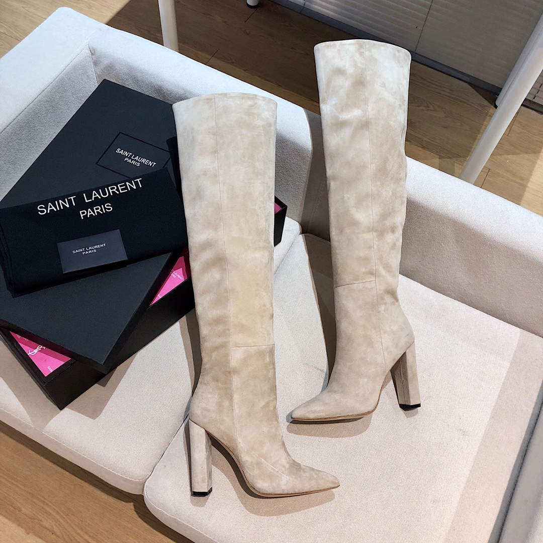 YSL Women's Boots Designer Saint Laurent High Shoes Y67224