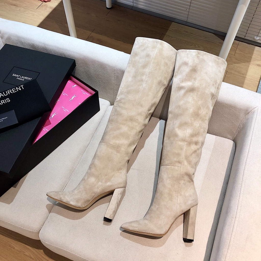 YSL Women's Boots Designer Saint Laurent High Shoes Y67224