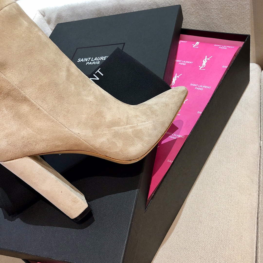 YSL Women's Boots Designer Saint Laurent High Shoes Y67224