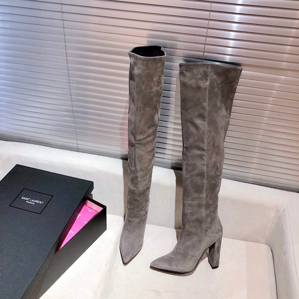 YSL Women's Boots Designer Saint Laurent High Shoes Y67225