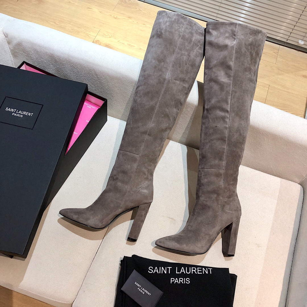 YSL Women's Boots Designer Saint Laurent High Shoes Y67225