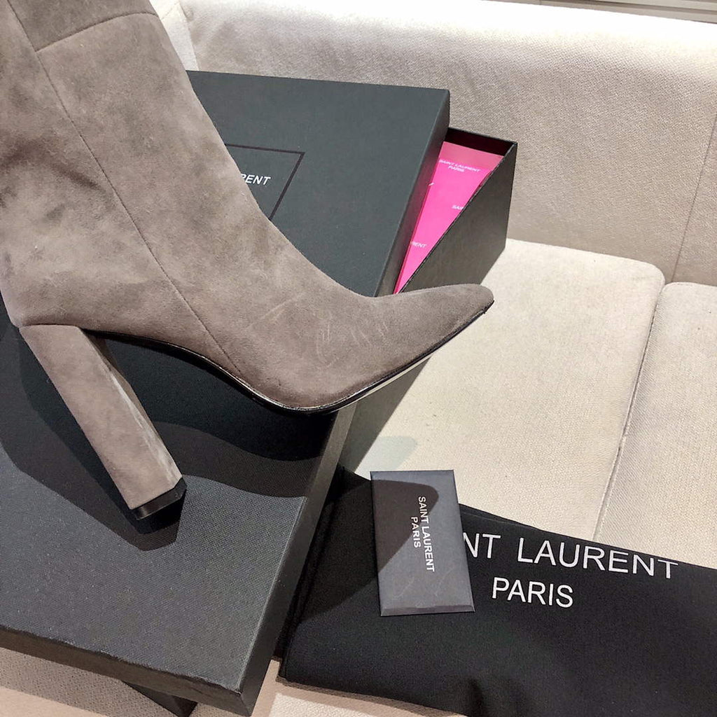 YSL Women's Boots Designer Saint Laurent High Shoes Y67225