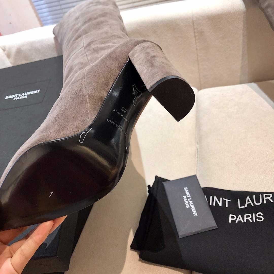 YSL Women's Boots Designer Saint Laurent High Shoes Y67225