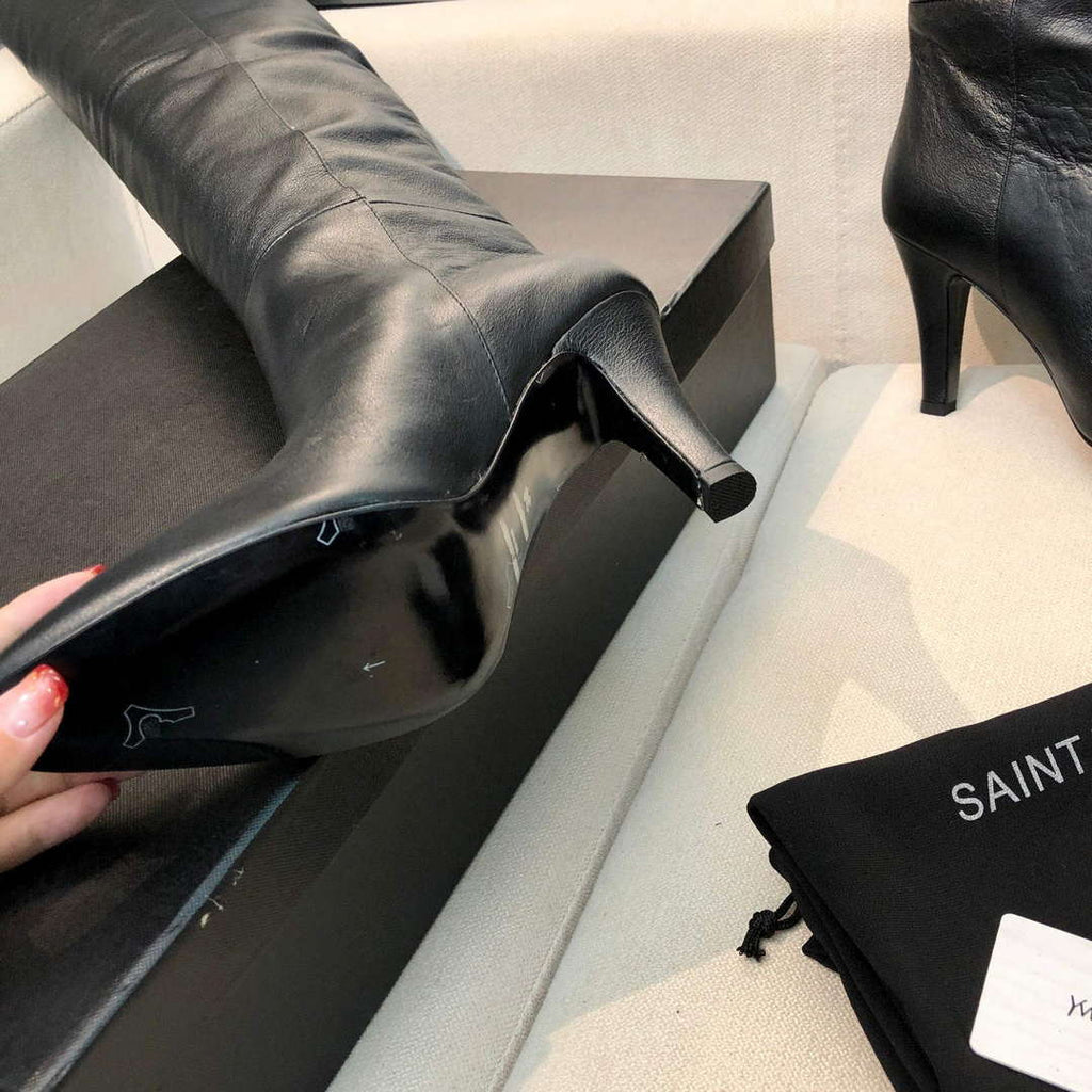 YSL Women's Boots Designer Saint Laurent High Shoes Y67226