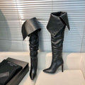 YSL Women's Boots Designer Saint Laurent High Shoes Y67228
