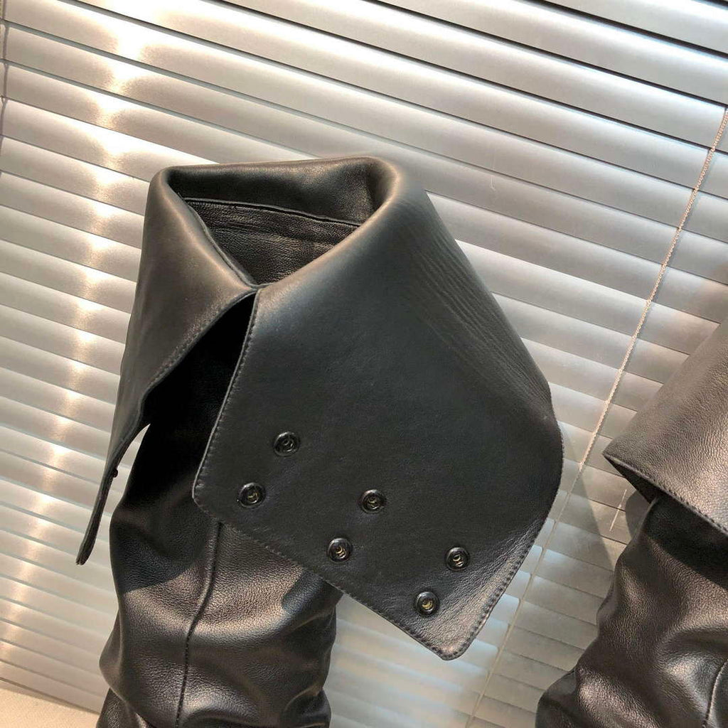 YSL Women's Boots Designer Saint Laurent High Shoes Y67228