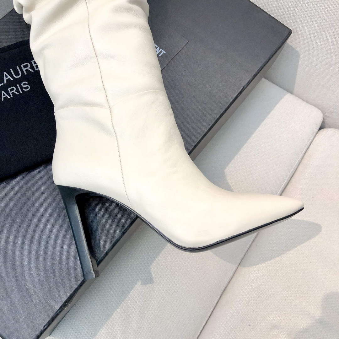 YSL Women's Boots Designer Saint Laurent High Shoes Y67229