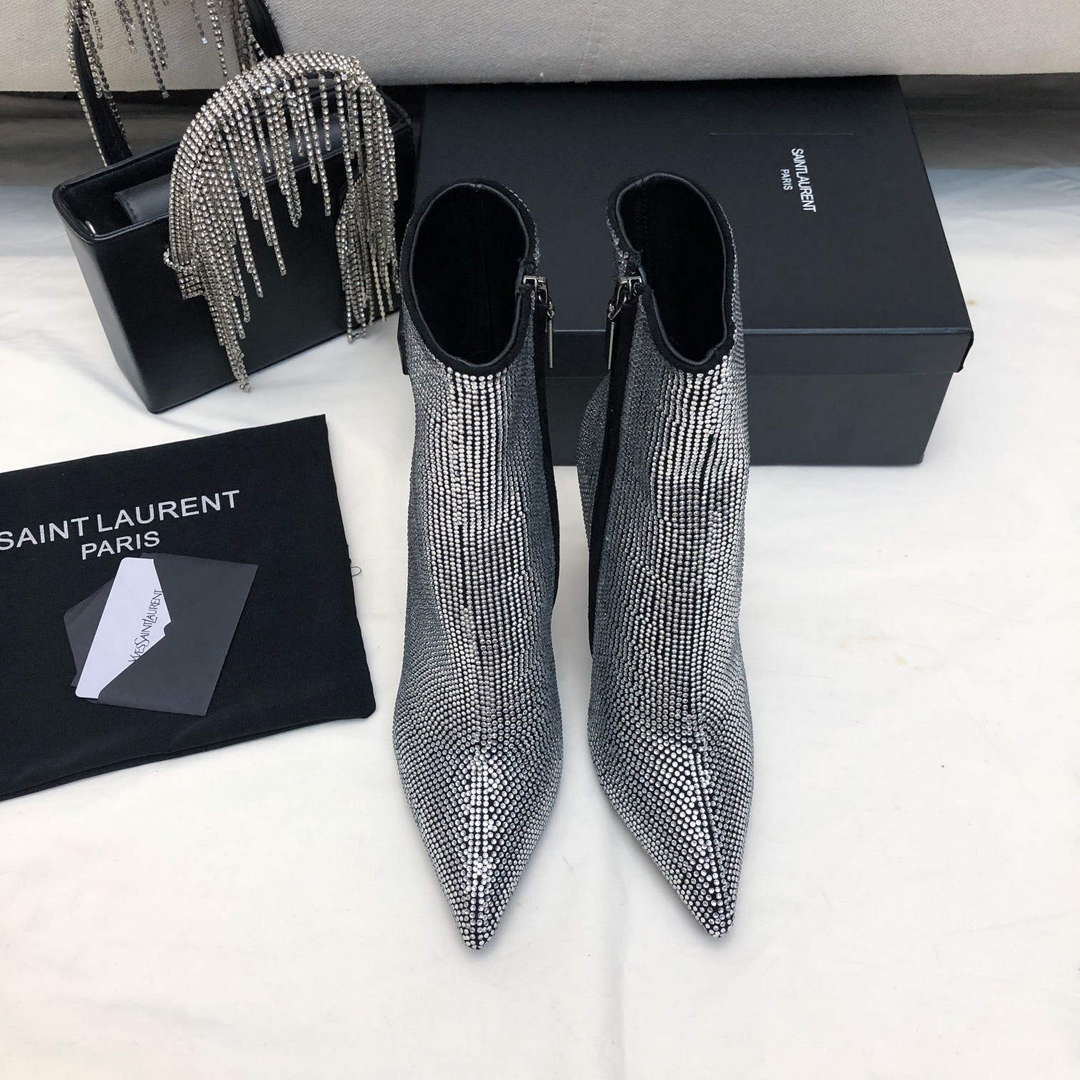 YSL Women's Boots Designer Saint Laurent High Shoes Y67230