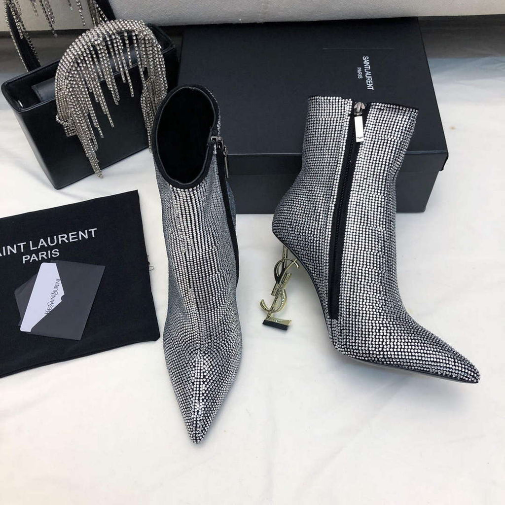 YSL Women's Boots Designer Saint Laurent High Shoes Y67230