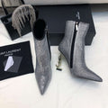 YSL Women's Boots Designer Saint Laurent High Shoes Y67230