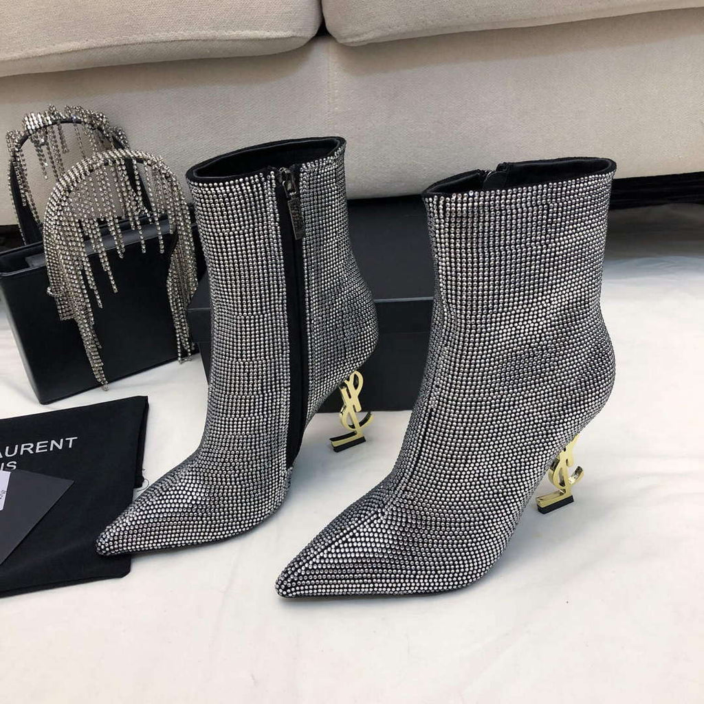 YSL Women's Boots Designer Saint Laurent High Shoes Y67230