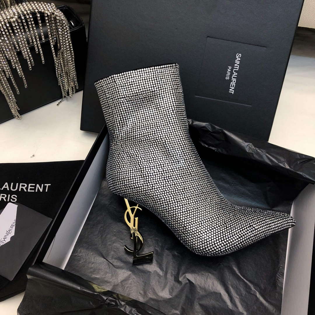 YSL Women's Boots Designer Saint Laurent High Shoes Y67230