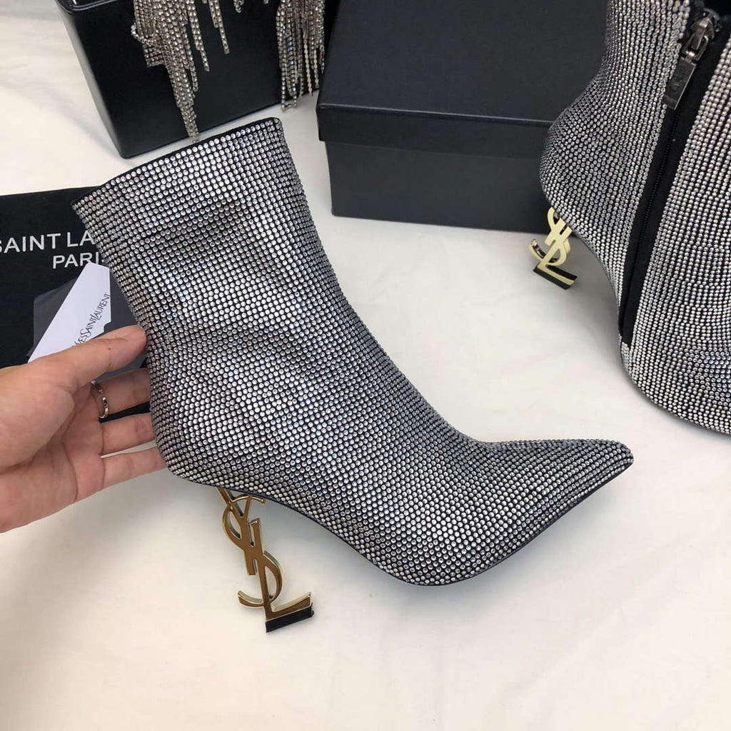 YSL Women's Boots Designer Saint Laurent High Shoes Y67230