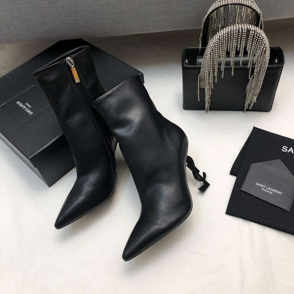 YSL Women's Boots Designer Saint Laurent High Shoes Y67231